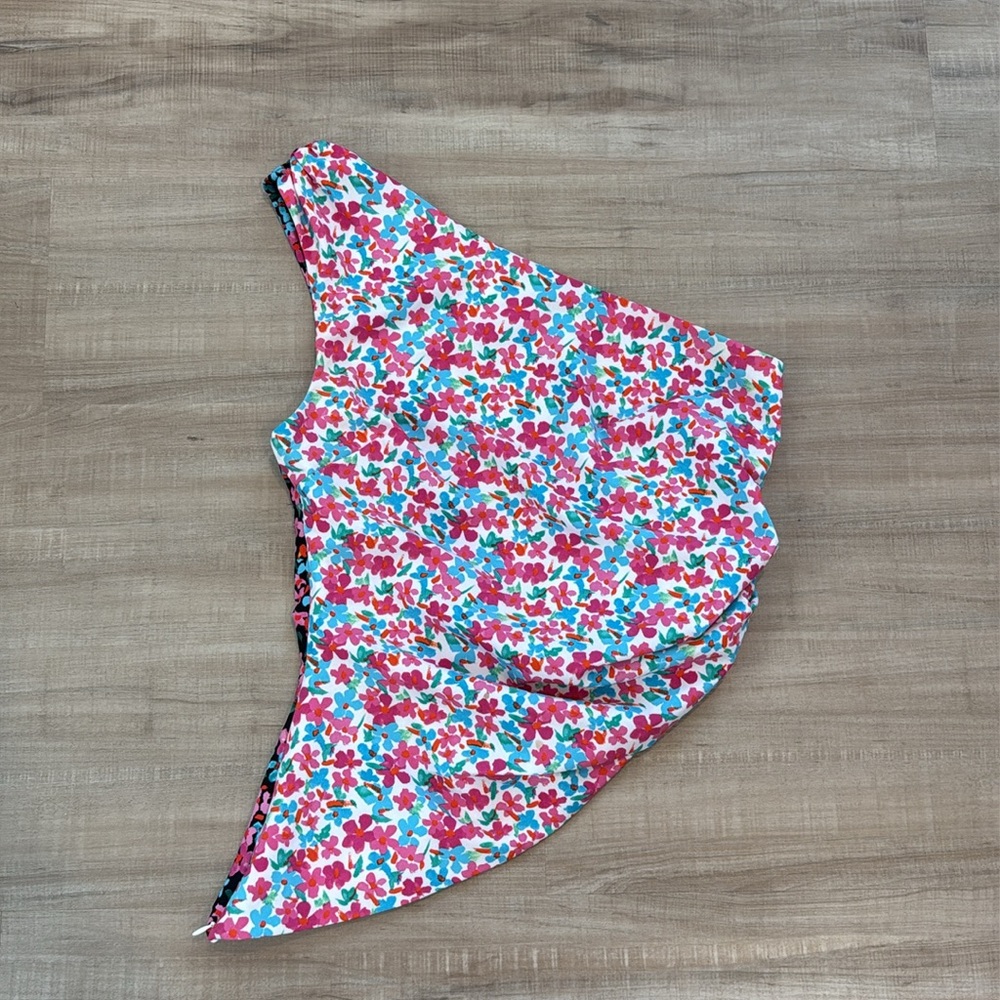 Lovers + Friends Floral Asymmetrical Tank